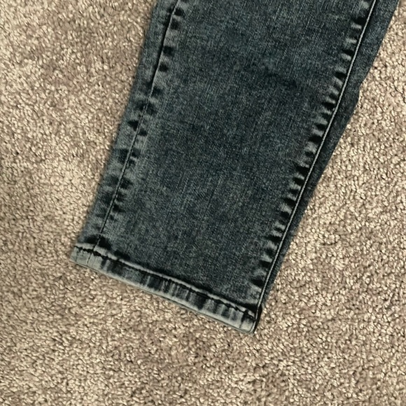 Mavi Ada Mid Rise Distressed Dark Blue Wash  Boyfriend Jeans 24X27 - Picture 9 of 13